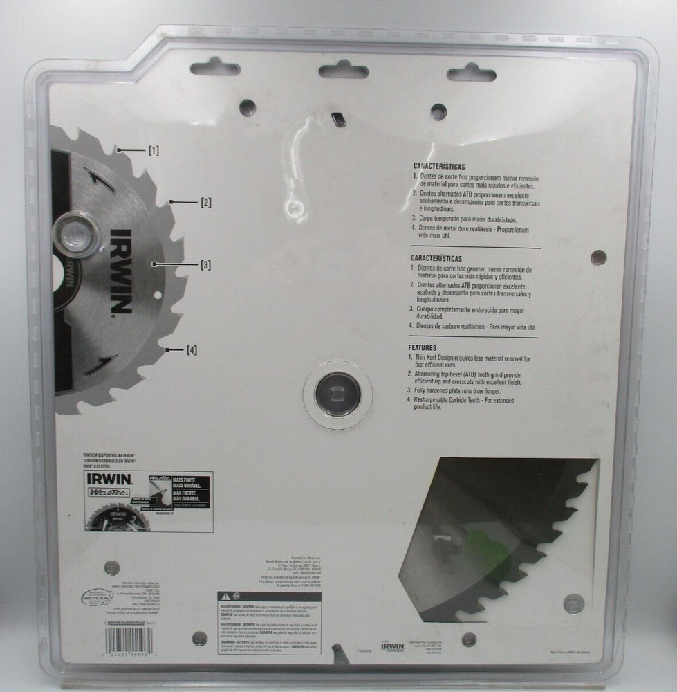 Irwin 16" 60D 400mm Construction Series Saw Blade