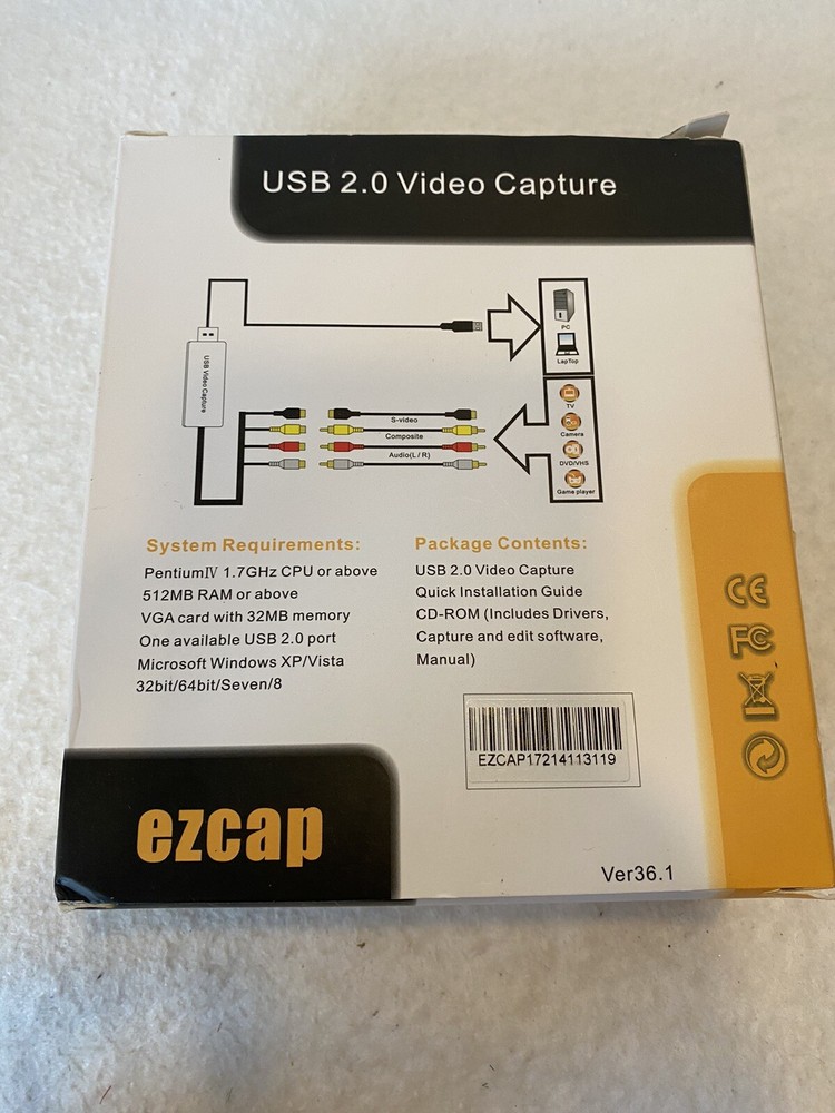 Ezcap USB 2.0 video Capture Converter
