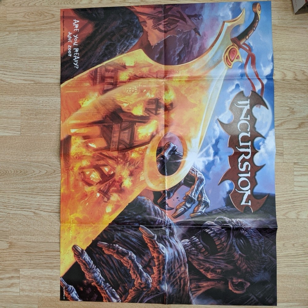 Incursion Dragon Magazine Poster With Town Map Paizo Publishing