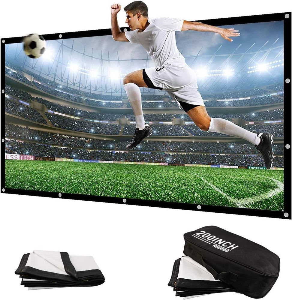 High Definition 200 Inch Projector Screen Wide Viewing Angle