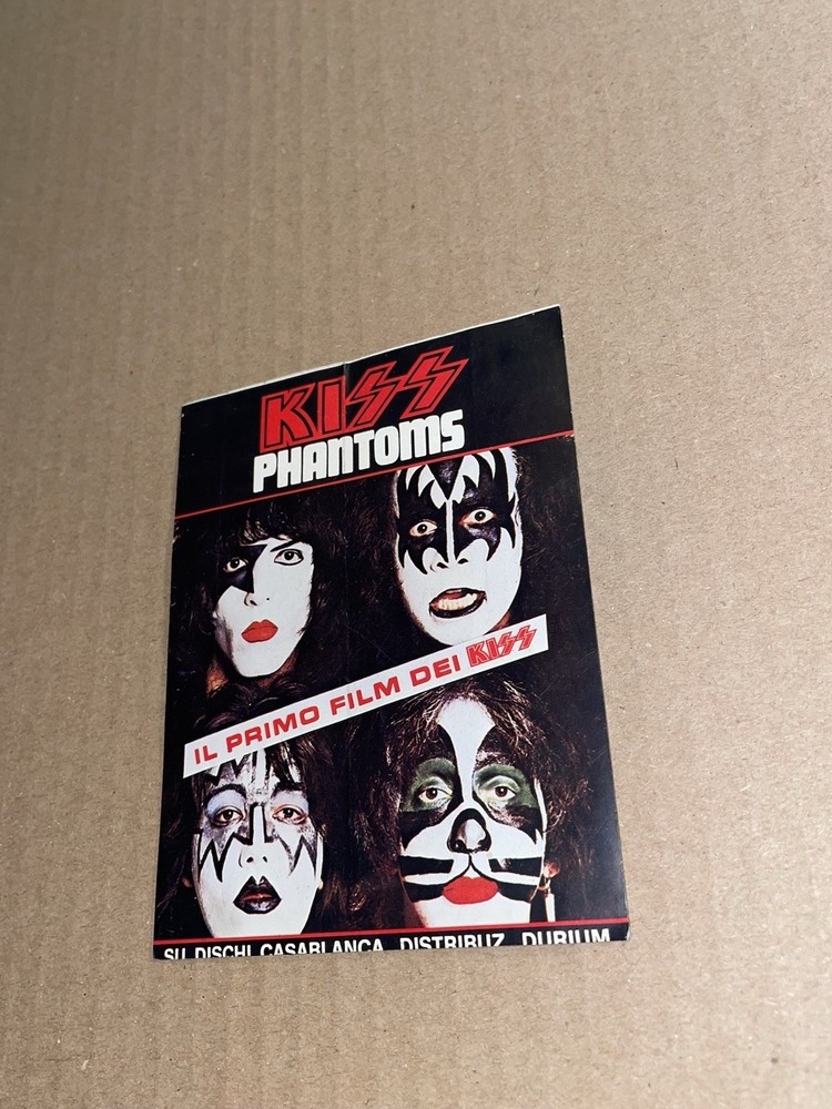 Kiss  - 1979 Phantom of the Park - promo sticker  Italy , Scarce Aucoin