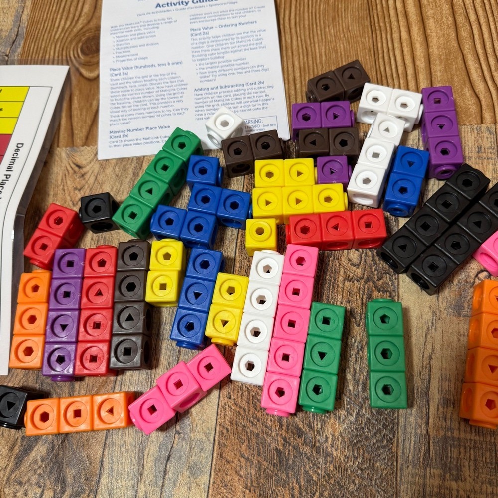 Learning Resources MathLink Cubes Elementary Math Activity Set