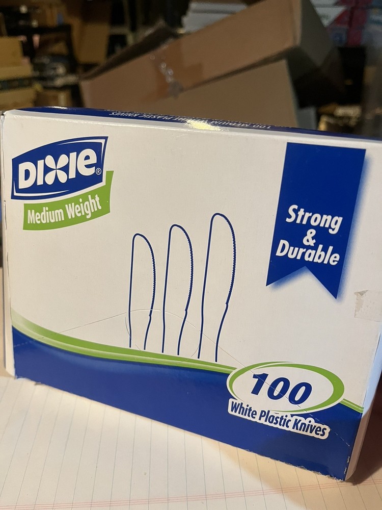 Dixie Medium Weight Plastic Knives 100 count