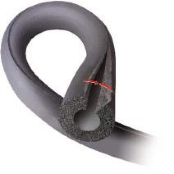 Everbilt 1/2 in. x 6 ft. Rubber Self-Seal Pipe Wrap Insulation ASTM E84