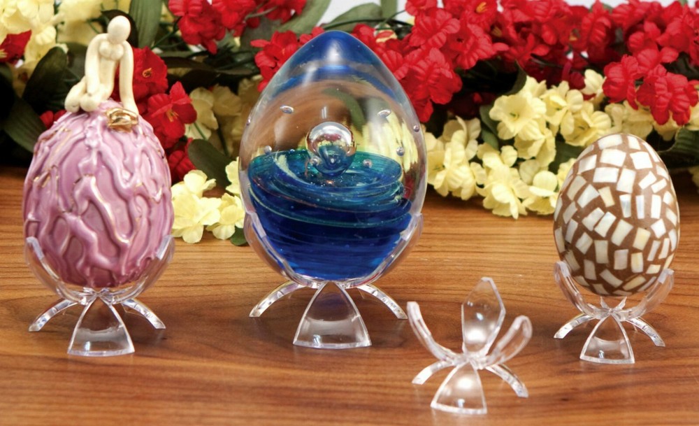 *12 Reversible 1-3/8" Tulip Display Stand For All Medium Eggs