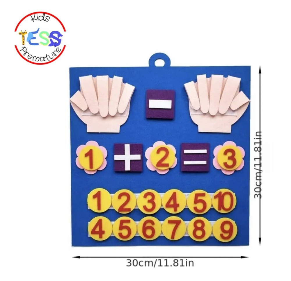 Montessori Felt Finger Numbers Math/ Homeschooling- Educational Tools