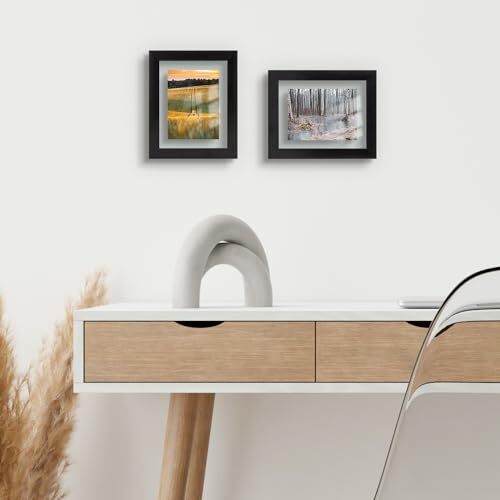 Solid Wood Floating Picture Frame Pressed Flower Frame with Hanging Hardware