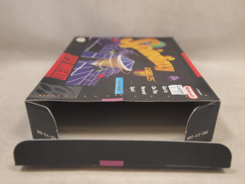 Spindizzy Worlds (Super Nintendo | SNES) Authentic BOX ONLY