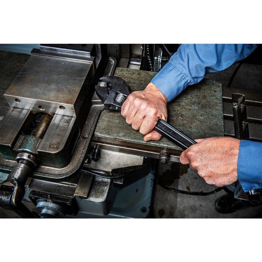 8 In. Black Oxide Adjustable Wrench