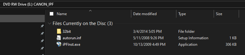 Canon IPF8300 Plotter, OEM 64 bit installation single DVD/CD