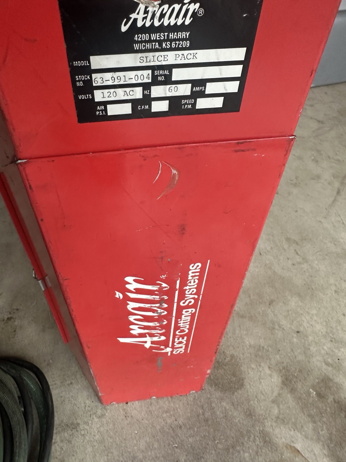 Arcair Slice Pack, Missing Several Pieces