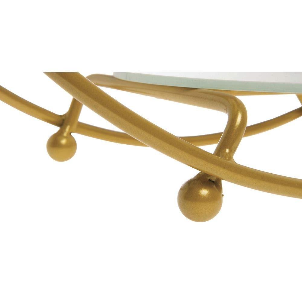 SRG4 OVAL 4TIER BUFFET STAND GOLD
