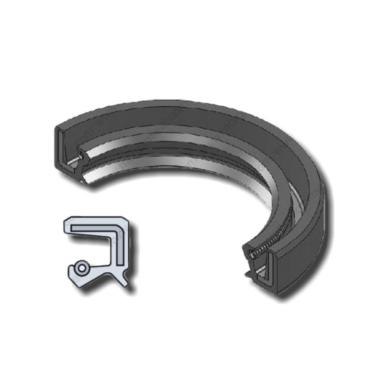 EAI Metric Oil Shaft Seal 50x80x12mm Dust Grease Seal TC Double Lip w/ Spring