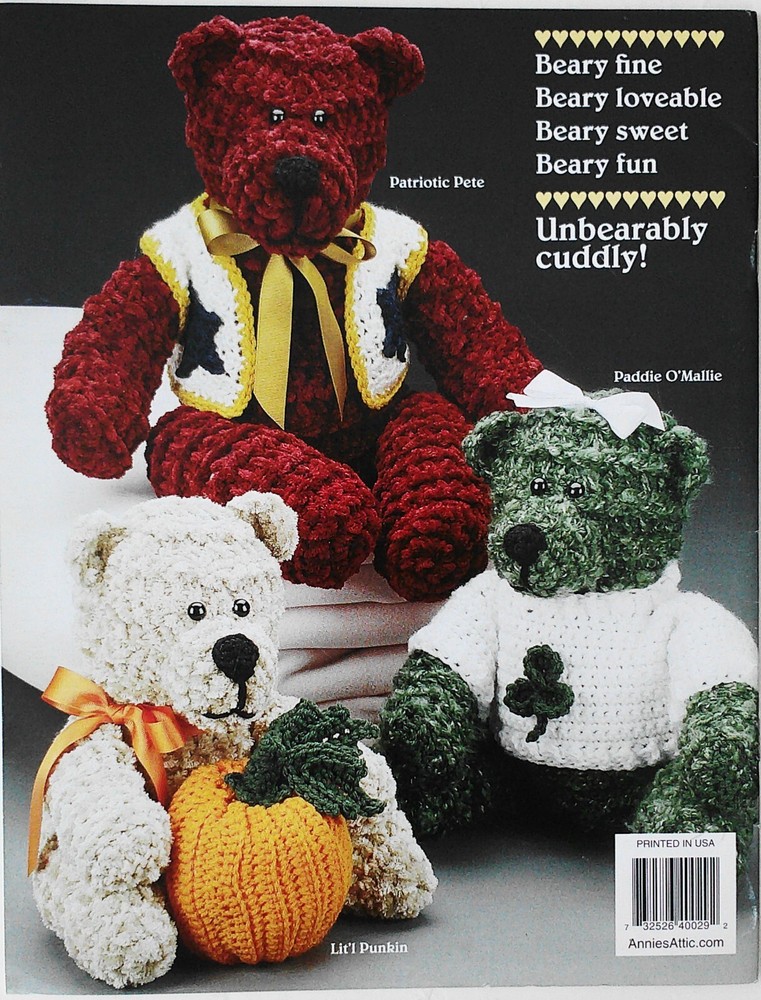 Annie's Attic Crochenit Lady Ester Bear & Friends Clothes Patterns