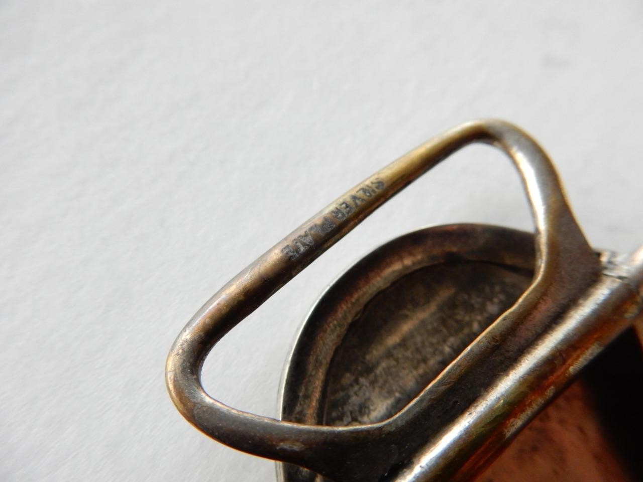 VINTAGE MARSH STERLING SILVER, BELT BUCKLE & WATCH FOB SET, F.G.A.