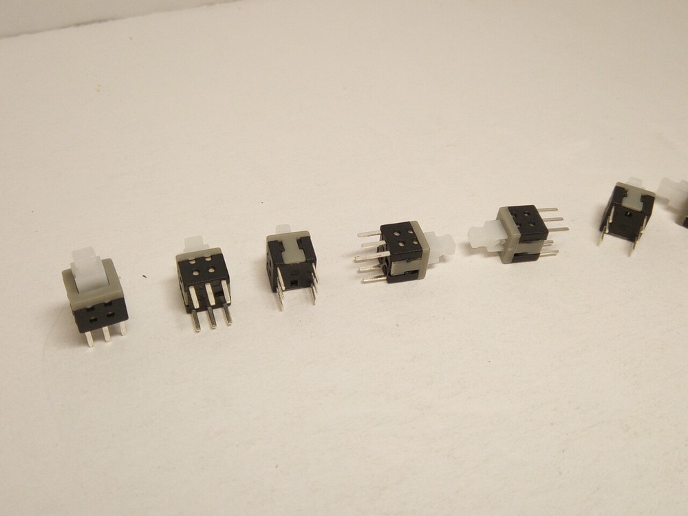 10X Pack Lot 5.8mm 6 Pins Mini Push Clicker Button Power Switch Self Locking PC