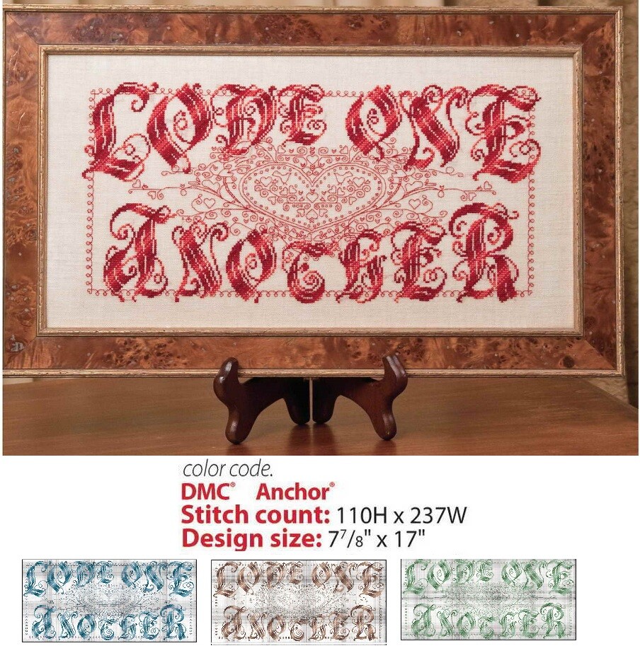 LOVE ONE ANOTHER  CROSS STITCH PATTERN ONLY   YD   REY