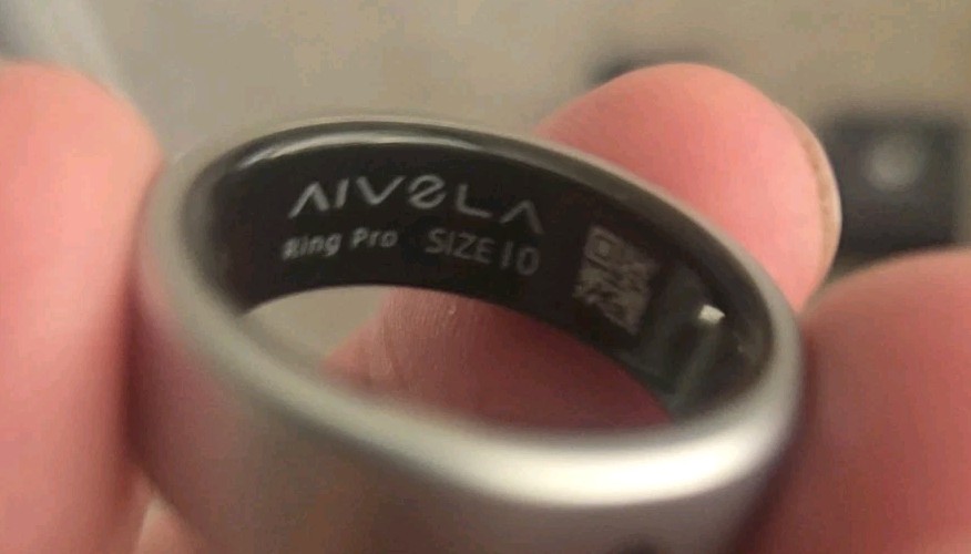 Aivela Smart Ring Size 10 Titanium MSRP $179