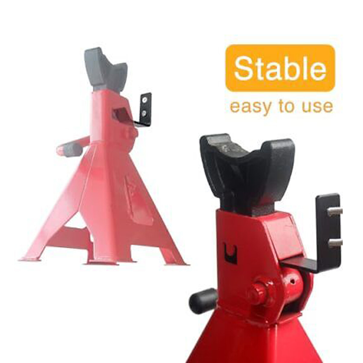 4PCS Jack Stands Wall Mount Organizer Heavy Duty Stainless Steel Holder Hooks