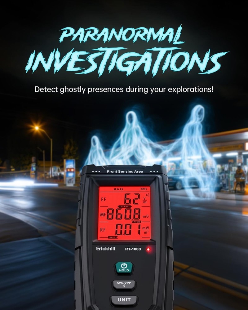 Advanced EMF Reader with Color-Coded Alerts & Quick Measurement for All Spaces