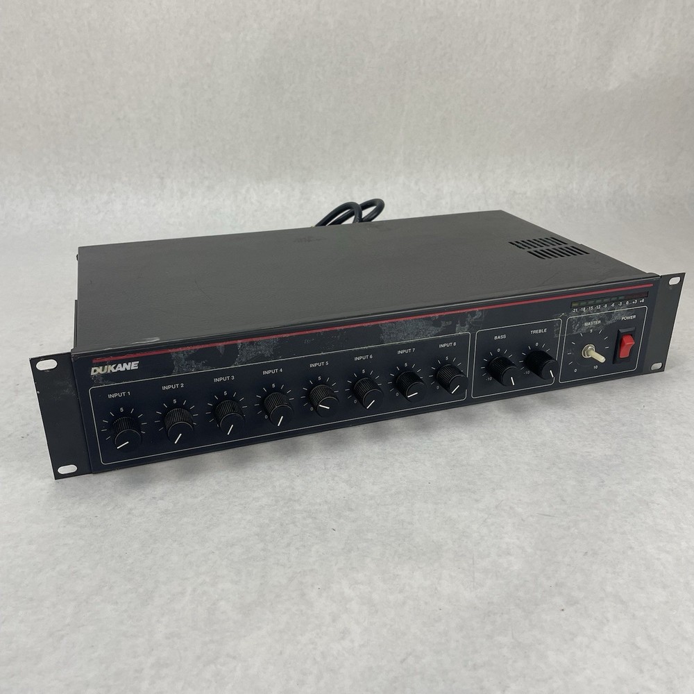 Dukane 2A96 8-Channel Mixer Missing Knob
