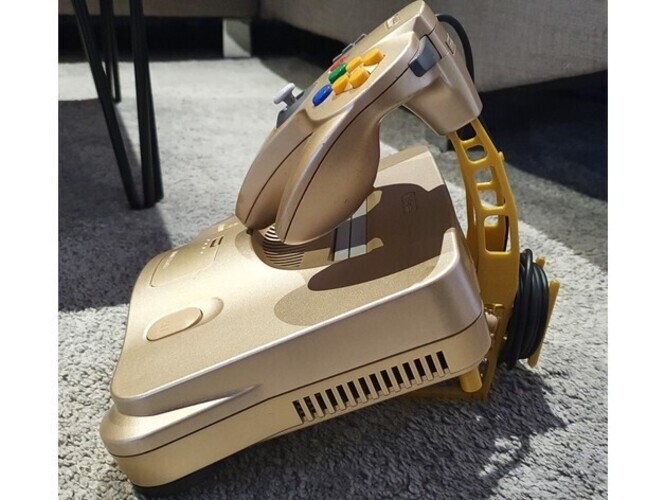 Nintendo 64 N64 Console Display Stand w/ Floating Controller Mount