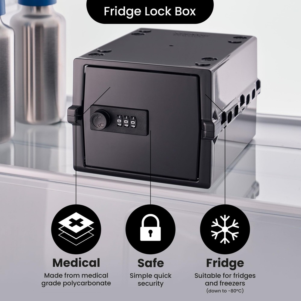 Lockabox Mini™ Small Lock Box with Combination Lock Half Letter Sized Mini Locka