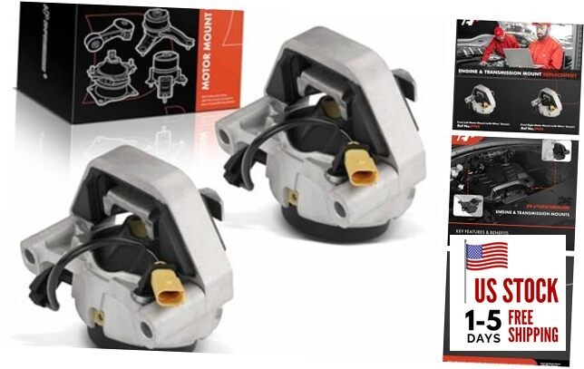 2PCS Front Left and Right Engine Motor Mount Kit Compatible with Audi A6