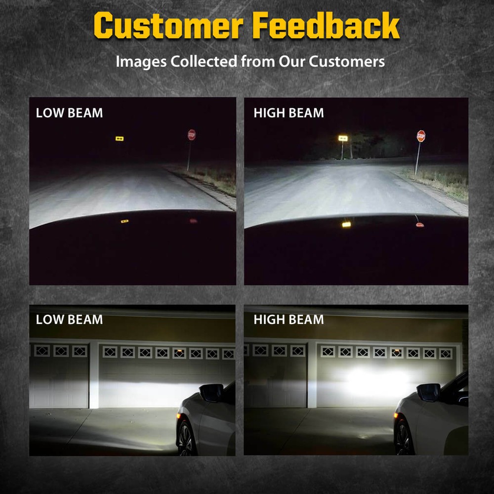 9006 HB4 LED Headlight Bulb Conversion Kit Low Beam 6000K Bright Replace Halogen