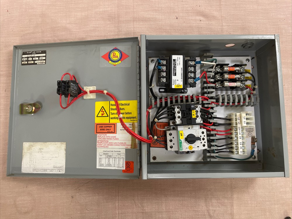 MARS AIR CURTAIN DOOR S2B2A Motor Control Panel w/Switch!