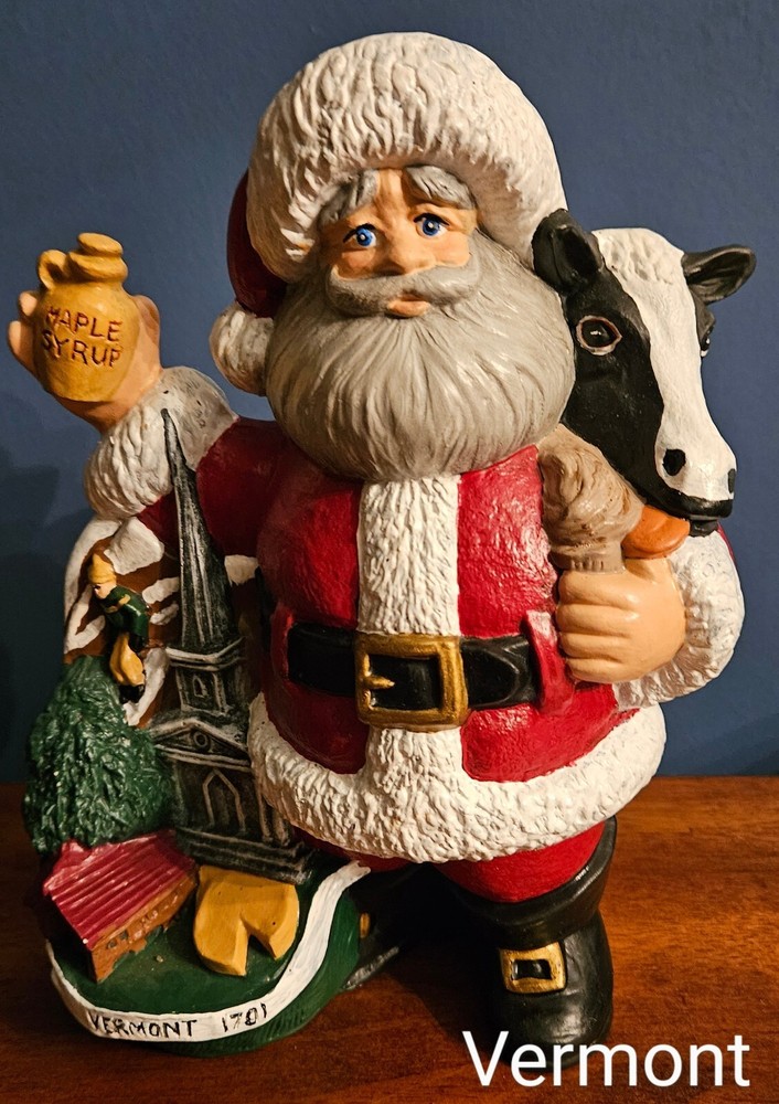 State Santa Claus Figurines (Handpainted, Sold Separately)