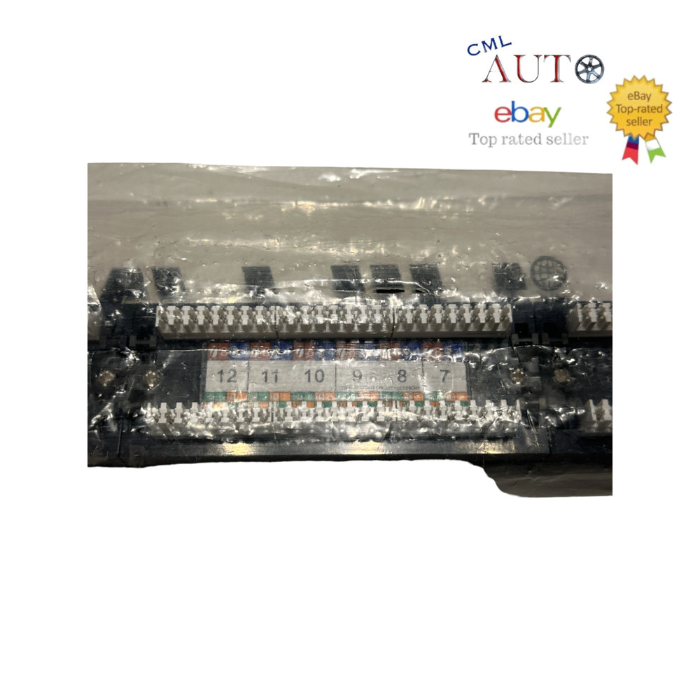 24-Port Cat6 Patch Panel, 10Gbps RJ45 Keystone Network Panel