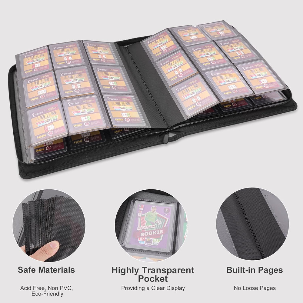 Toploader Binder Holds 324 Top Loader 9 Pocket Top Loader Binder...