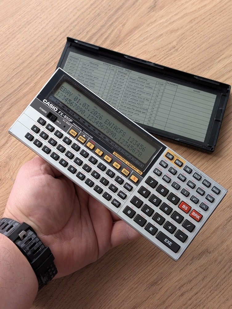 Casio FX-850P Scientific Programmable Personal Computer Calculator
