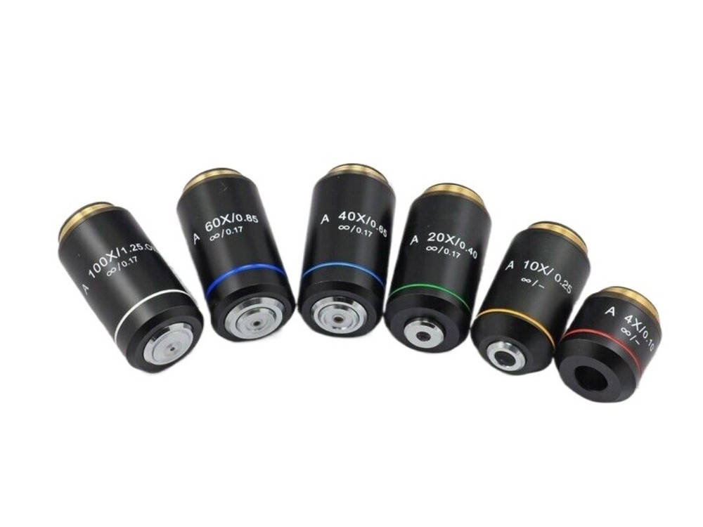Biological Microscope Achromatic Infinity Objective Lens 4X-100X Infinity System