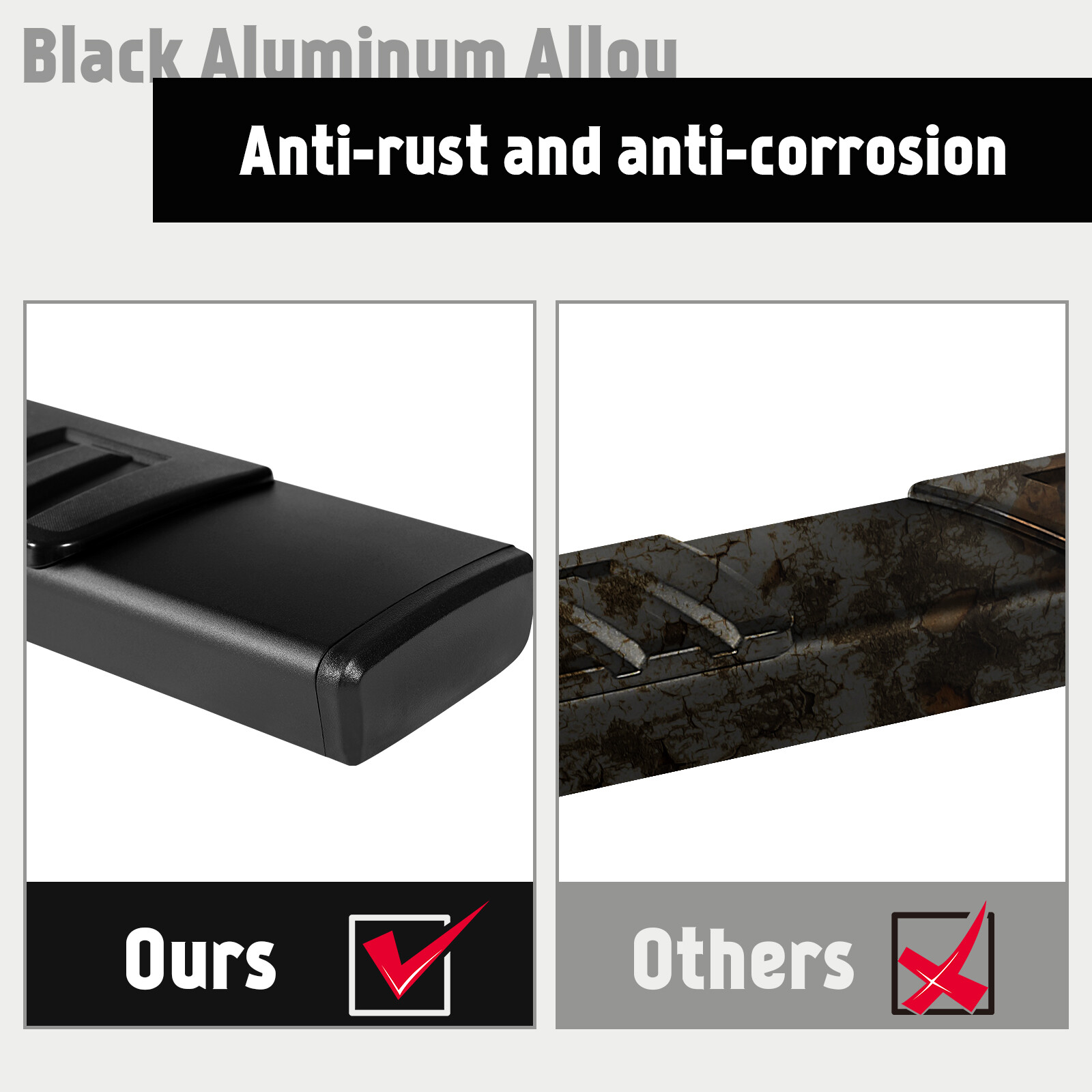 For 19-23 Dodge Ram 1500 Crew Cab 6Ft Running Board Side Step Bars