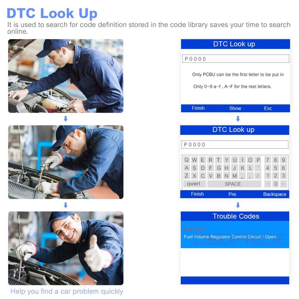 Autel MaxiLink ML629 Automotive OBD2 Scanner Code Reader Check Engine/ABS/SRS