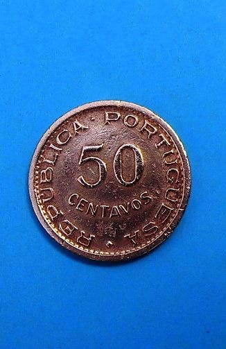 ANGOLA 50 CENTAVOS 1954