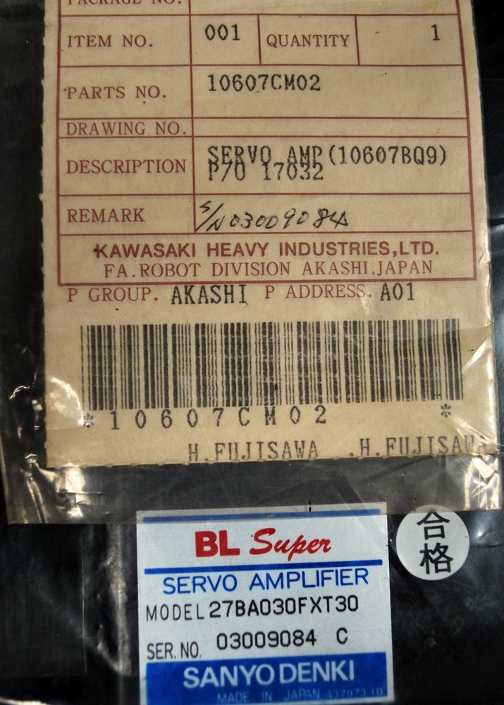 Sanyo Denki 27BA030FXT30 Servo Amplifier - NEW