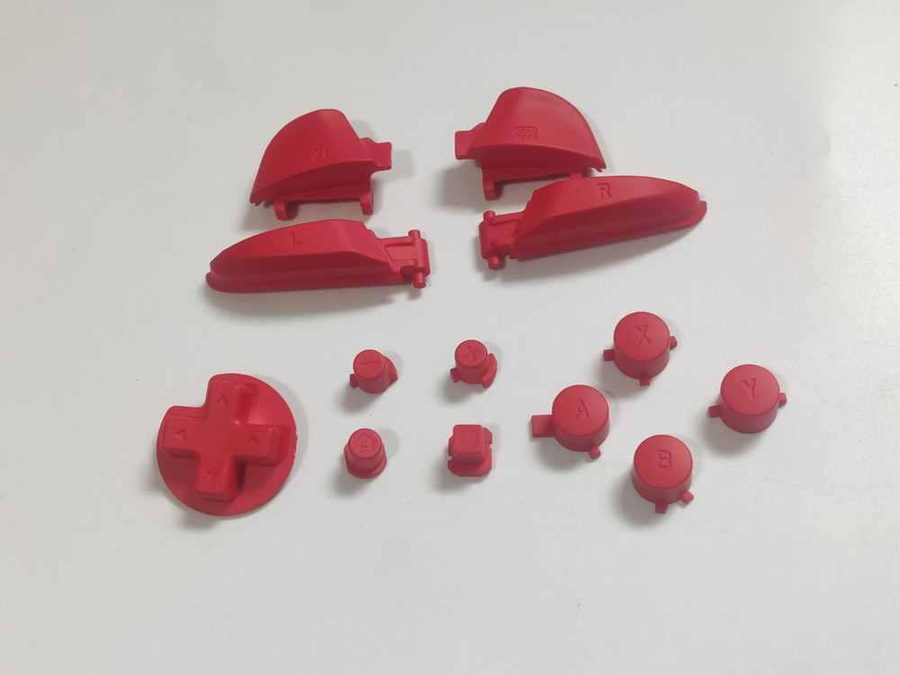 Dark Red Controller Buttons Compatible For Nintendo Switch Pro Controller