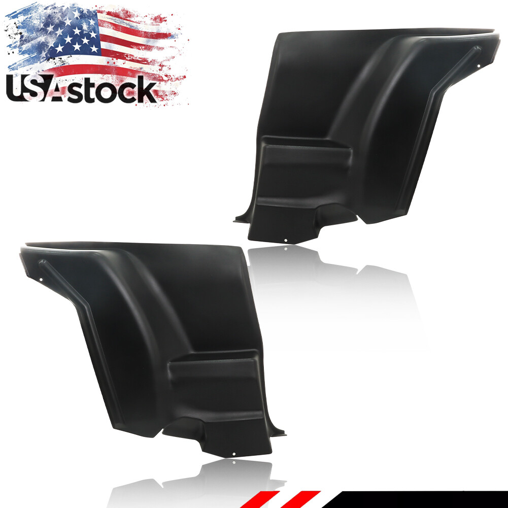 For 72-81 Camaro Firebird L&R Lower Plastic Rear Armrest Seat Side Panels BLACK