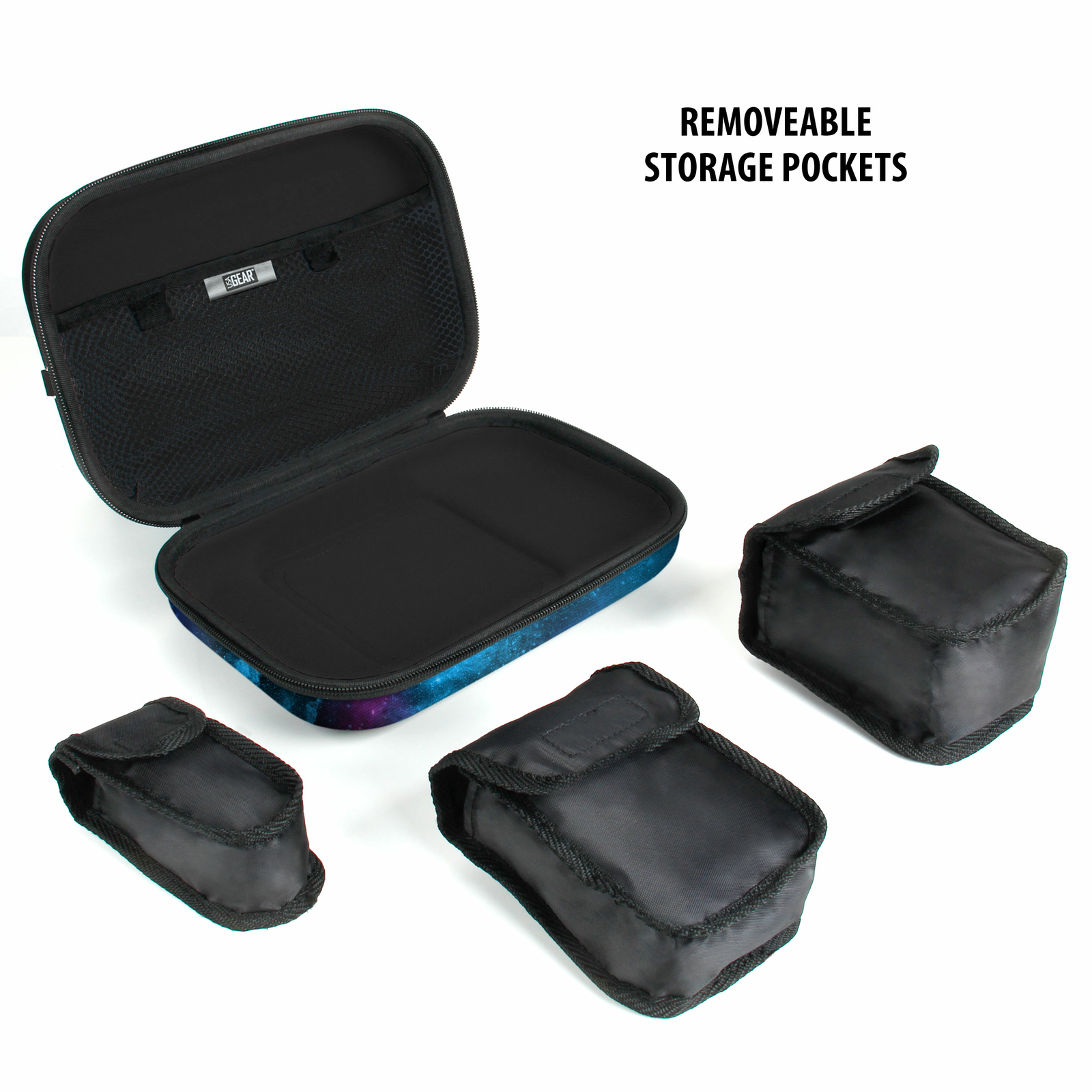 USA GEAR Hard Shell 11 Electronics Carrying Case - Galaxy
