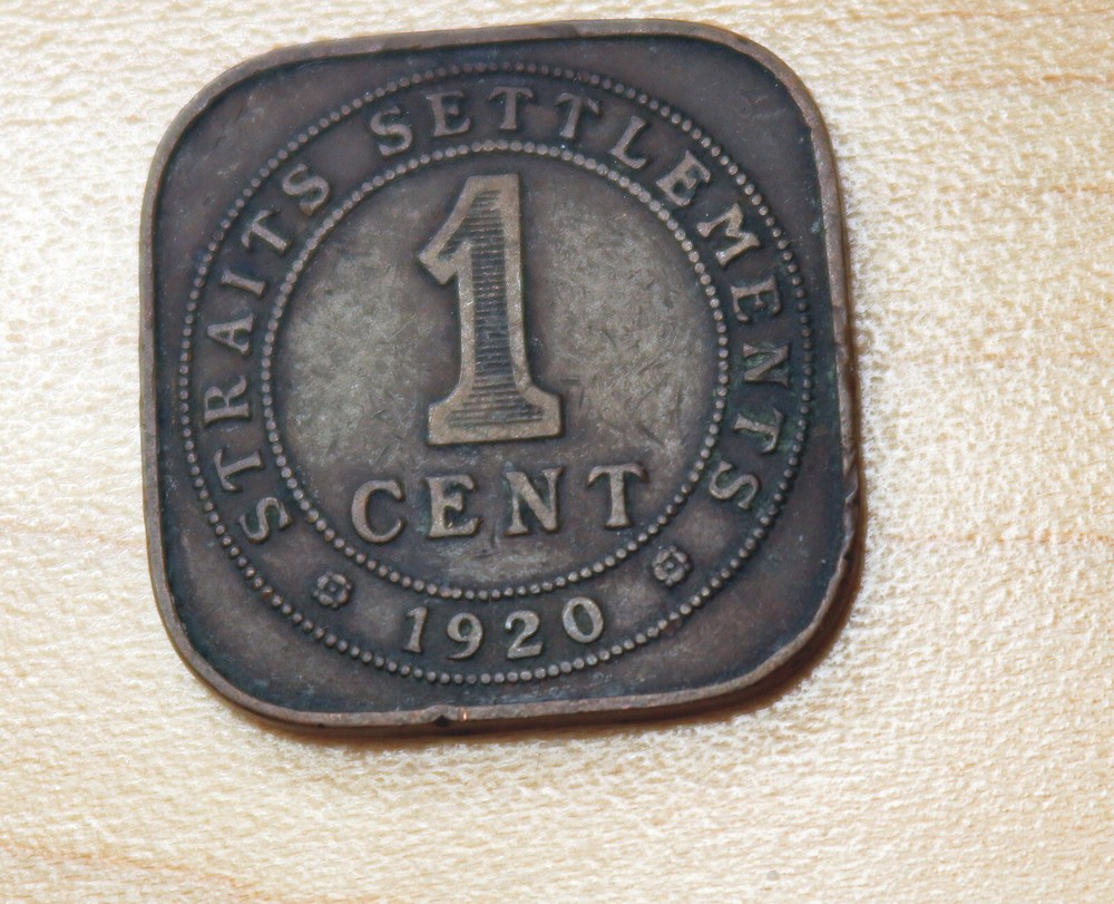 1920 Straits Settlements 1 Cent George V