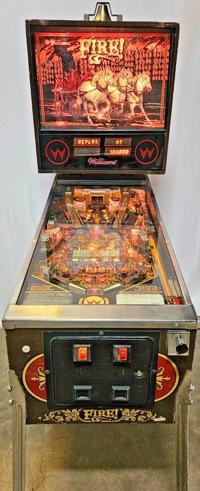 FIRE! Pinball Machine - Williams 1987 - 3527