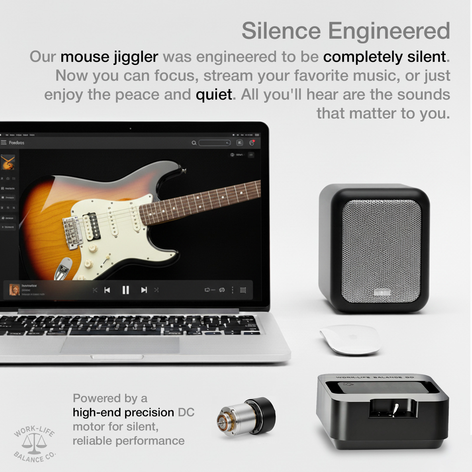 Mechanical Mouse Jiggler, Undetectable Device, Cordless Mouse Mover, Randomized