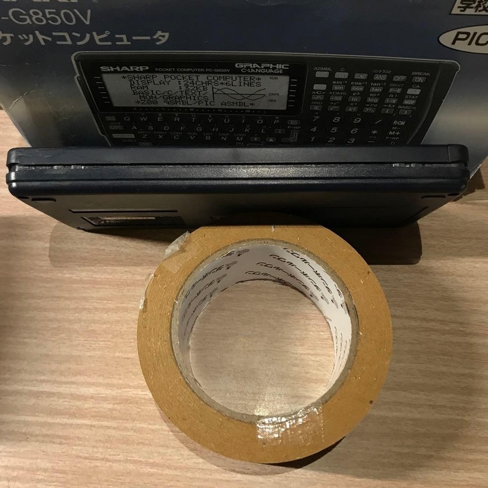 SHARP PC-G850V Pocket computer PC Function Calculator Tested