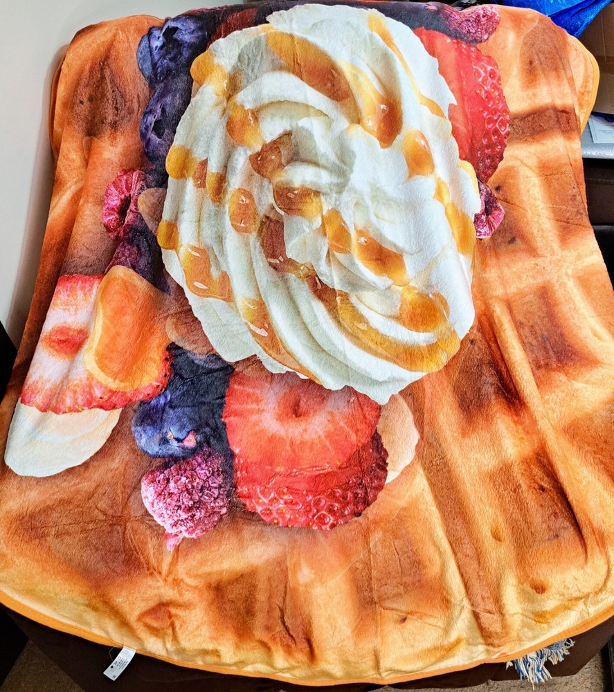 Lootcrate Waffle Throw Blanket 60" Round - New in package