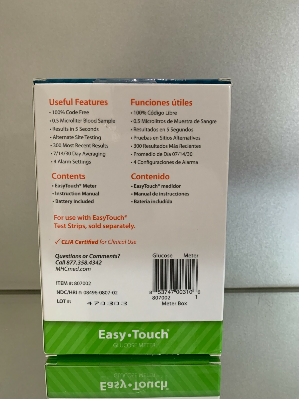 Easy Touch Blood Glucose Test Strips 100 Ct Plus METR EXP 06/2024 Free Shipping
