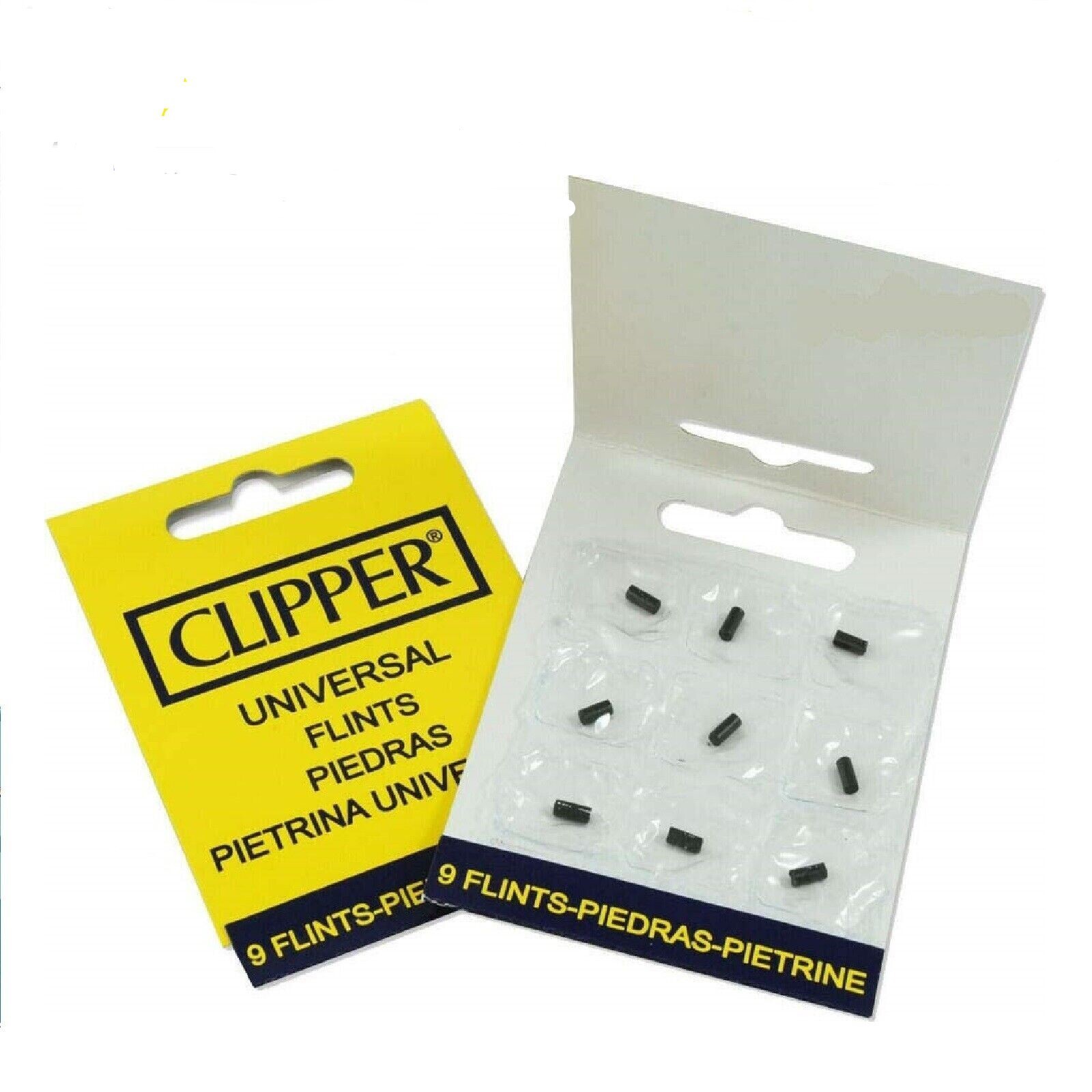 1 Pack, 9 Flints Authentic Replacement CLIPPER Lighter Flint For Zippo, Clipper