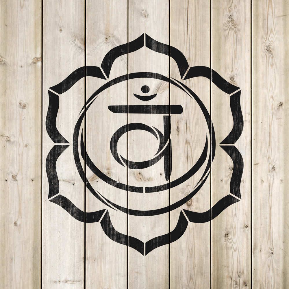 Svadhisthana Sacral Chakra Stencil